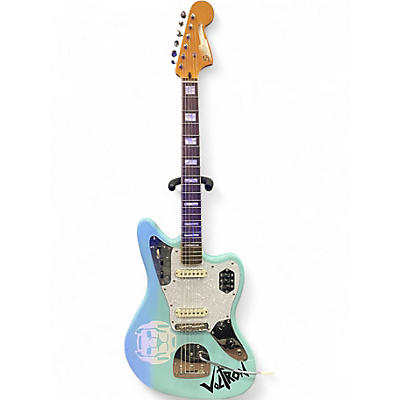 Used Squier CLASSIC VIBE JAGUAR Daphne Blue Solid Body Electric Guitar