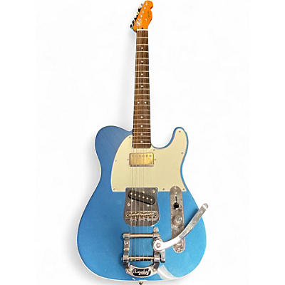 Used Squier CLASSIC VIBE TELECASTER WITH BIGSBY Blue Solid Body Electric Guitar