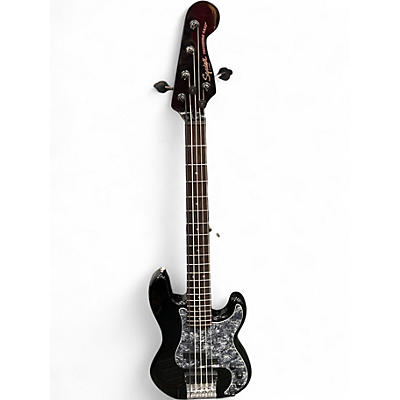 Used Squier CONTEMPORARY PRECISION 5 Black Electric Bass Guitar