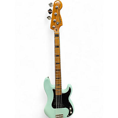 Used Squier Classic Series '70s Precision Bass Surf Green Electric Bass Guitar
