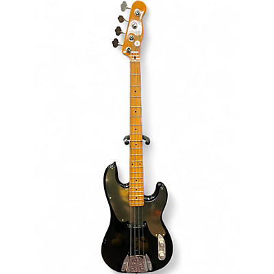 Used Squier Classic Vibe 1950S Precision Bass Black and Gold Electric Bass Guitar