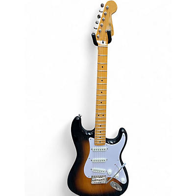 Used Squier Classic Vibe 1950S Stratocaster 2 Tone Sunburst Solid Body Electric Guitar