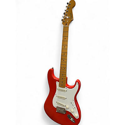 Used Squier Classic Vibe 1950S Stratocaster Candy Apple Red Solid Body Electric Guitar
