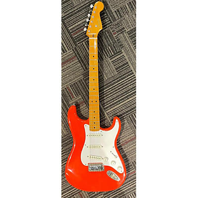 Squier Used Squier Classic Vibe 1950S Stratocaster Fiesta Red Solid Body Electric Guitar