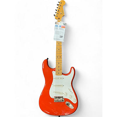 Squier Used Squier Classic Vibe 1950S Stratocaster Fiesta Red Solid Body Electric Guitar