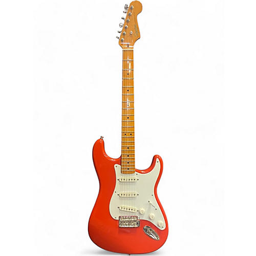 Squier Used Squier Classic Vibe 1950S Stratocaster Fiesta Red Solid Body Electric Guitar Fiesta Red