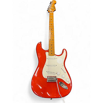 Used Squier Classic Vibe 1950S Stratocaster Fiesta Red Solid Body Electric Guitar