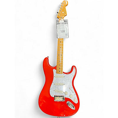 Used Squier Classic Vibe 1950S Stratocaster Fiesta Red Solid Body Electric Guitar