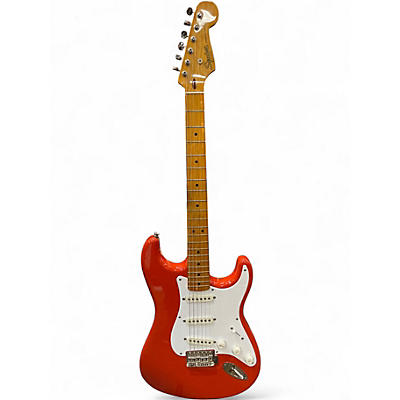 Used Squier Classic Vibe 1950S Stratocaster Fiesta Red Solid Body Electric Guitar