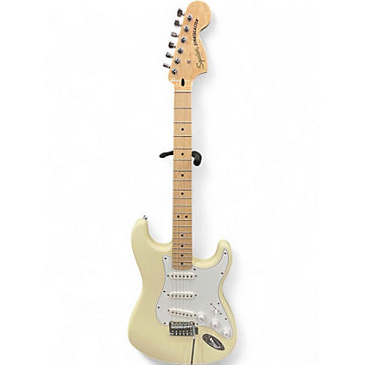 Used Squier Classic Vibe 1950S Stratocaster Left Handed WHITE Electric Guitar