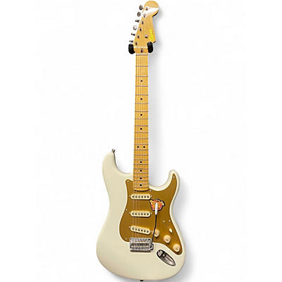 Used Squier Classic Vibe 1950S Stratocaster Olympic White Solid Body Electric Guitar