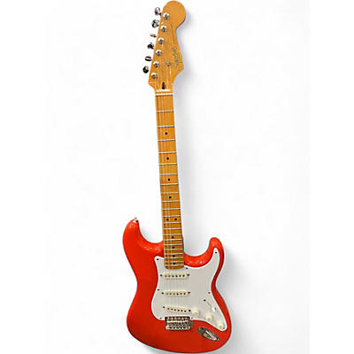 Used Squier Classic Vibe 1950S Stratocaster Red Solid Body Electric Guitar