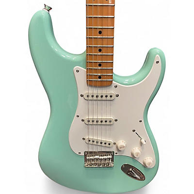 Used Squier Classic Vibe 1950S Stratocaster Surf Green Solid Body Electric Guitar