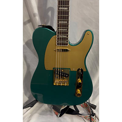 Squier Used Squier Classic Vibe 1950S Telecaster Sherwood Green Metallic Solid Body Electric Guitar