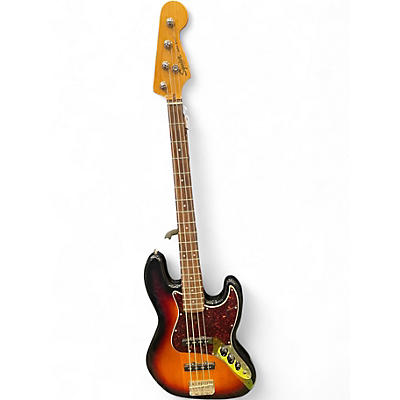Used Squier Classic Vibe 1960S Jazz Bass 2 Color Sunburst Electric Bass Guitar