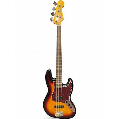 Used Squier Classic Vibe 1960S Jazz Bass 3 Color Sunburst Electric Bass Guitar