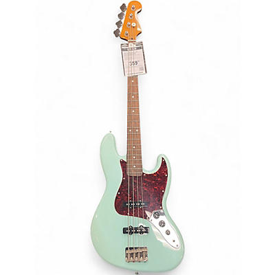 Used Squier Classic Vibe 1960S Jazz Bass Green Electric Bass Guitar