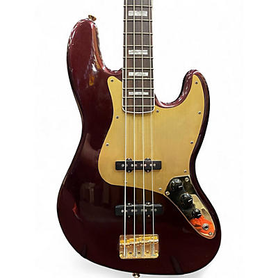 Used Squier Classic Vibe 1960S Jazz Bass Maroon Electric Bass Guitar