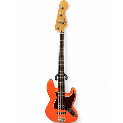 Used Squier Classic Vibe 1960S Jazz Bass Tahitian Coral Electric Bass Guitar