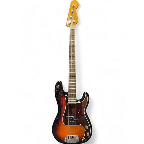 Used Squier Classic Vibe 1960S Precision Bass 3 Tone Sunburst Electric Bass Guitar 3 Tone Sunburst