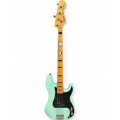 Used Squier Classic Vibe 1960S Precision Bass Surf Green Electric Bass Guitar