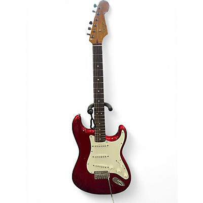 Used Squier Classic Vibe 1960S Stratocaster Candy Apple Red Metallic Solid Body Electric Guitar