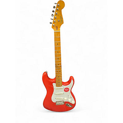 Used Squier Classic Vibe 1960S Stratocaster Fiesta Red Solid Body Electric Guitar