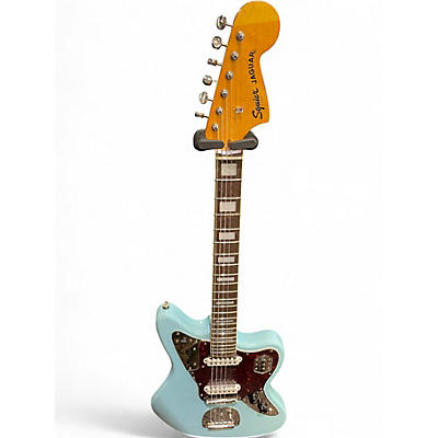 Used Squier Classic Vibe 1960s Jaguar Daphne Blue Solid Body Electric Guitar