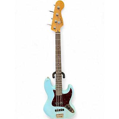 Used Squier Classic Vibe 1960s Jazz Bass Daphne Blue Electric Bass Guitar