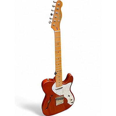 Used Squier Classic Vibe 1960s Thinline Telecaster Natural Hollow Body Electric Guitar