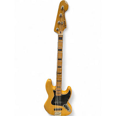 Used Squier Classic Vibe 1970S Jazz Bass Natural Solid Body Electric Guitar