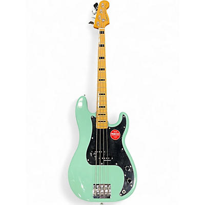Used Squier Classic Vibe 1970S Precision Bass SURF GREEN Electric Bass Guitar