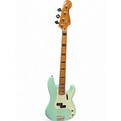 Used Squier Classic Vibe 1970S Precision Bass Surf Green Electric Bass Guitar