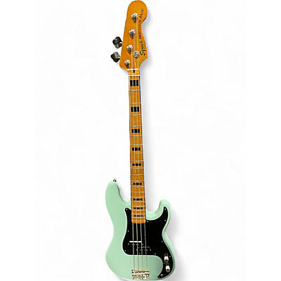 Used Squier Classic Vibe 1970S Precision Bass Surf Green Electric Bass Guitar