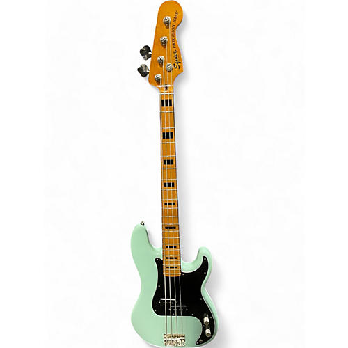 Used Squier Classic Vibe 1970S Precision Bass Surf Green Electric Bass Guitar Surf Green