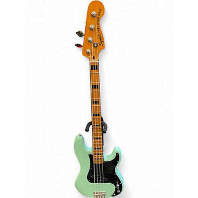 Used Squier Classic Vibe 1970S Precision Bass Surf Green Electric Bass Guitar