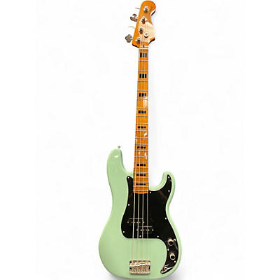 Used Squier Classic Vibe 1970S Precision Bass Surf Green Electric Bass Guitar