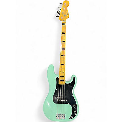 Used Squier Classic Vibe 1970S Precision Bass Surf Green Electric Bass Guitar