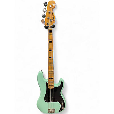 Used Squier Classic Vibe 1970S Precision Bass Surf Green Electric Bass Guitar