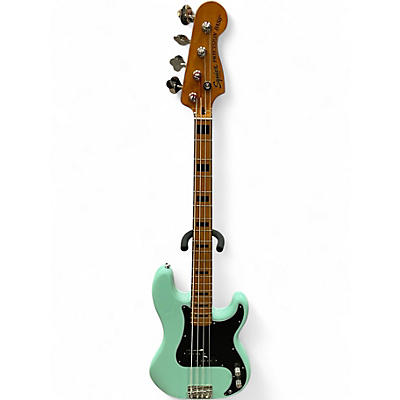 Used Squier Classic Vibe 1970S Precision Bass Surf Green Electric Bass Guitar