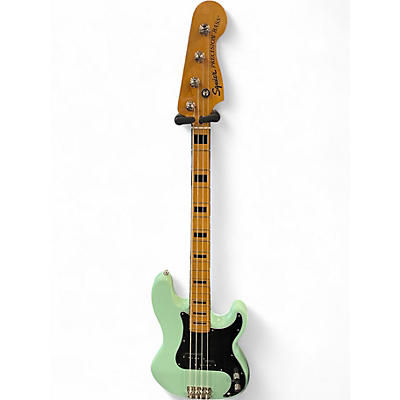 Used Squier Classic Vibe 1970S Precision Bass Surf Green Electric Bass Guitar