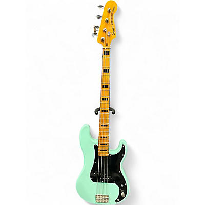 Used Squier Classic Vibe 1970S Precision Bass Surf Green Electric Bass Guitar