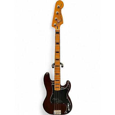 Used Squier Classic Vibe 1970S Precision Bass Walnut Electric Bass Guitar