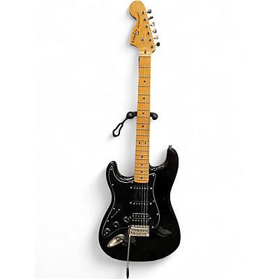 Used Squier Classic Vibe 1970's Stratocaster Left Handed Black Solid Body Electric Guitar