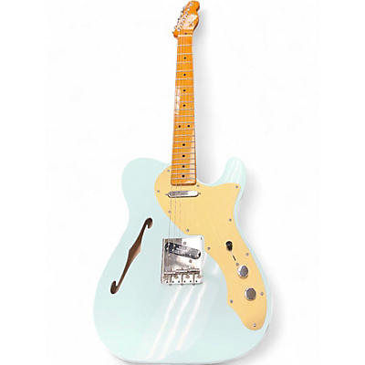 Used Squier Classic Vibe 60'S Telecaster Thinline Sonic Blue Hollow Body Electric Guitar