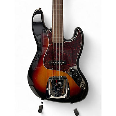 Used Squier Classic Vibe '60s Fretless Jazz Sunburst Electric Bass Guitar