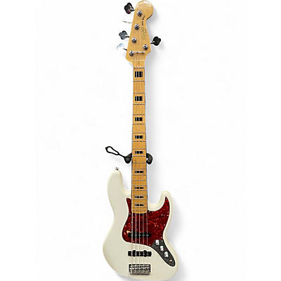 Used Squier Classic Vibe 70’s 5 string White Electric Bass Guitar