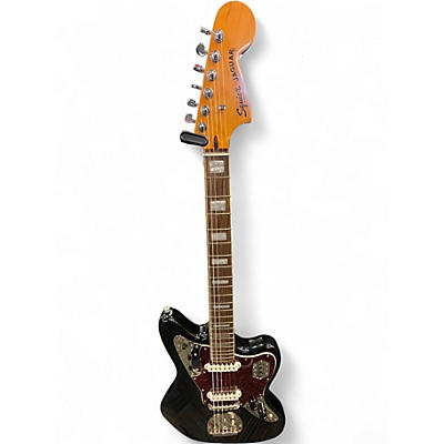 Used Squier Classic Vibe 70s Jaguar Black Solid Body Electric Guitar