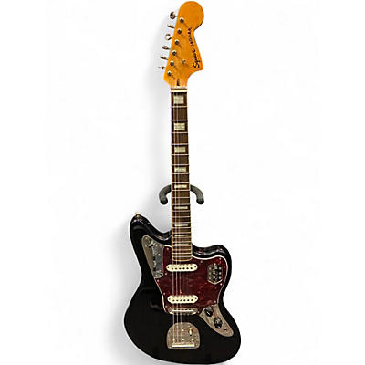 Used Squier Classic Vibe '70s Jaguar Black Solid Body Electric Guitar