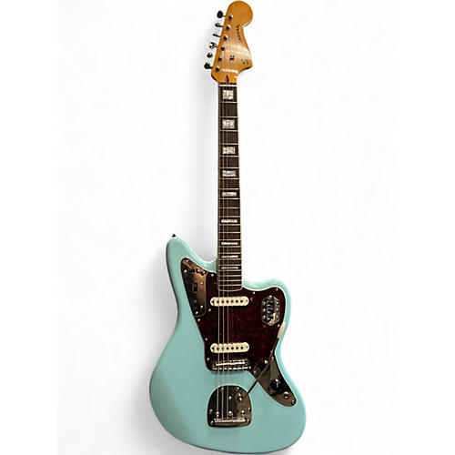 Used Squier Classic Vibe 70s Jaguar Daphne Blue Solid Body Electric Guitar Daphne Blue